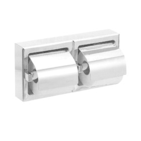 Polish Finished Stainless Steel Double Toilet Paper Dispenser