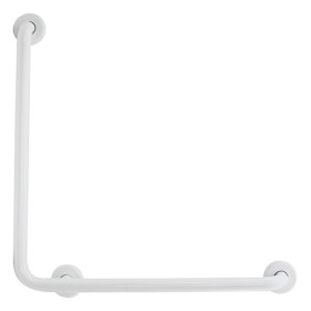 White Finished AISI 304 Stainless Steel 100 mm Angled Grab Bar