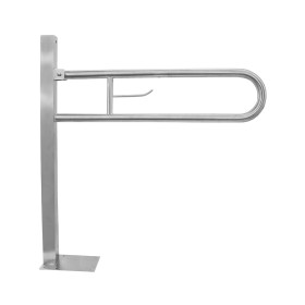 Polish Finished AISI 304 Stainless Steel Swing-Up Grab Bar Floor Anchorage