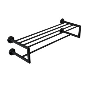 Niza Black Series - Black Finished Stainless Steel Towel Rail Niza Black Series - Black Finished Stainless Steel Towel Rail