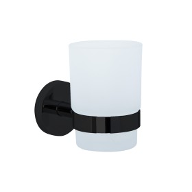 Niza Black Series - Black Finished Stainless Steel Toothbrush Glass Niza Black Series - Black Finished Stainless Steel Toothbrush Glass