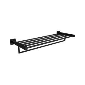 Barcelona Series - Black  Finished AISI 304 Stainless Steel Towel Shelf With Lower Bar