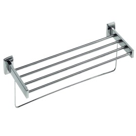 Classic Series 600 MM Satin Finished Stainless Steel Towel Shelf With Lower Bar