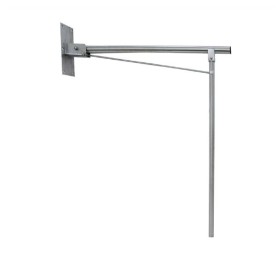Satin Finished AISI 304 Stainless Steel Swing-Up Grab Bar Floor Support